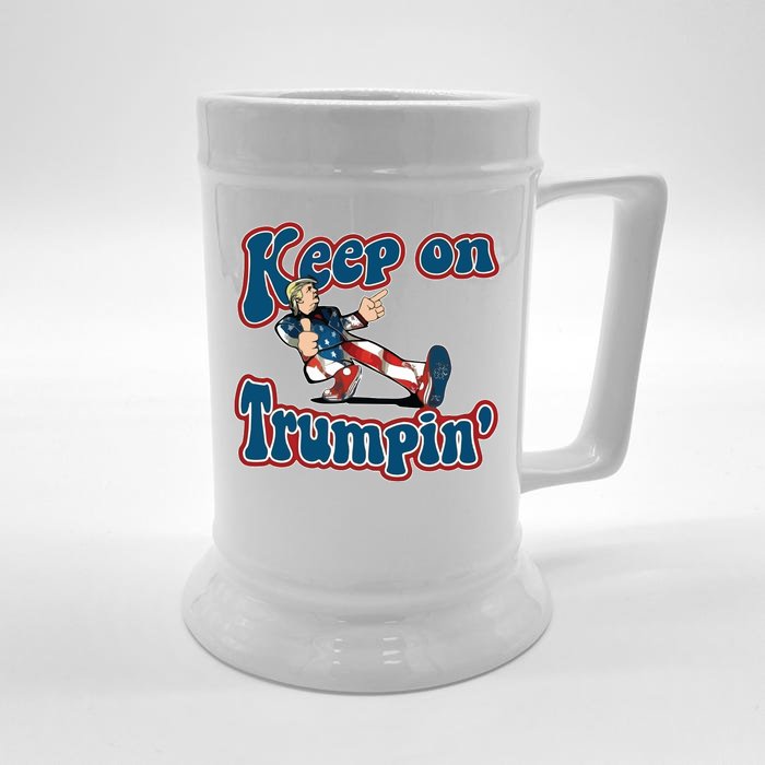 Keep On Trumpin' Pro Trump Front & Back Beer Stein