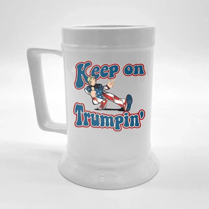 Keep On Trumpin' Pro Trump Front & Back Beer Stein