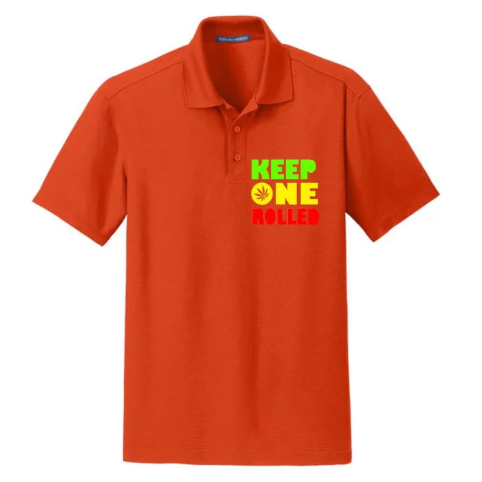 Keep One Rolled Dry Zone Grid Performance Polo