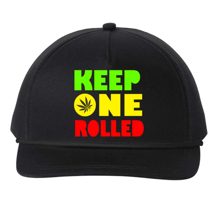 Keep One Rolled Snapback Five-Panel Rope Hat