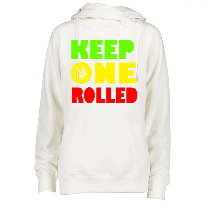 Keep One Rolled Womens Funnel Neck Pullover Hood