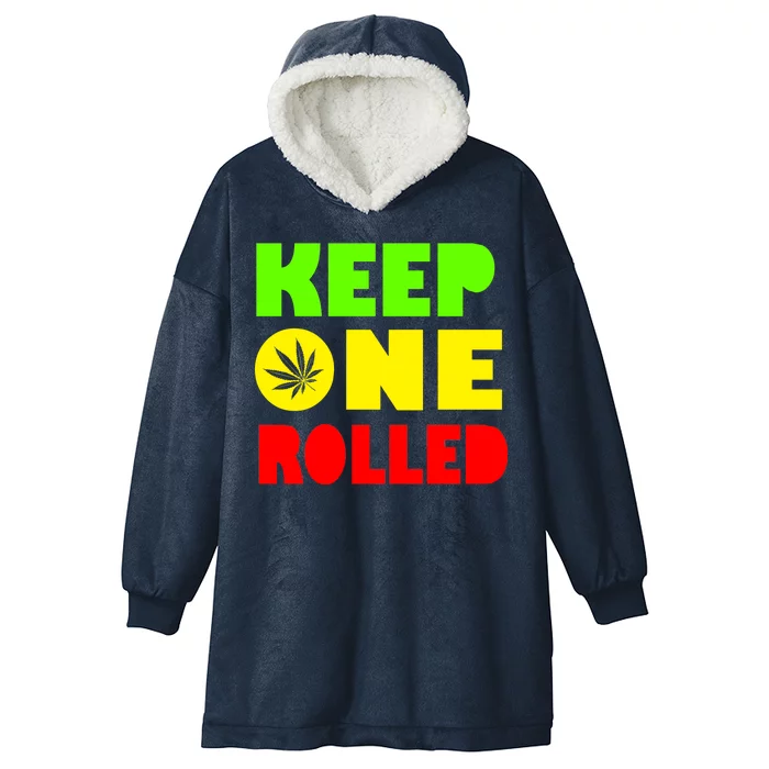 Keep One Rolled Hooded Wearable Blanket