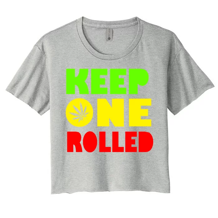 Keep One Rolled Women's Crop Top Tee