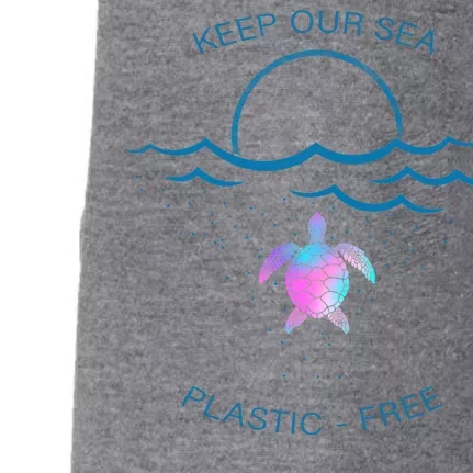 Keep Our Sea Plastic Free Doggie 3-End Fleece Hoodie