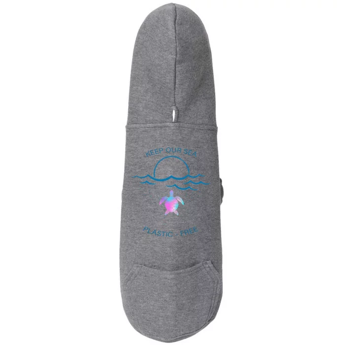 Keep Our Sea Plastic Free Doggie 3-End Fleece Hoodie