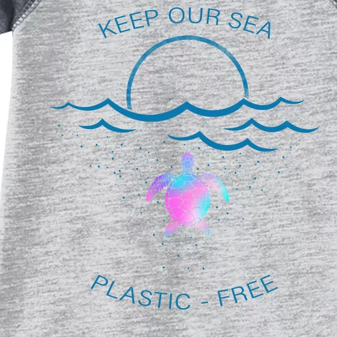 Keep Our Sea Plastic Free Infant Baby Jersey Bodysuit