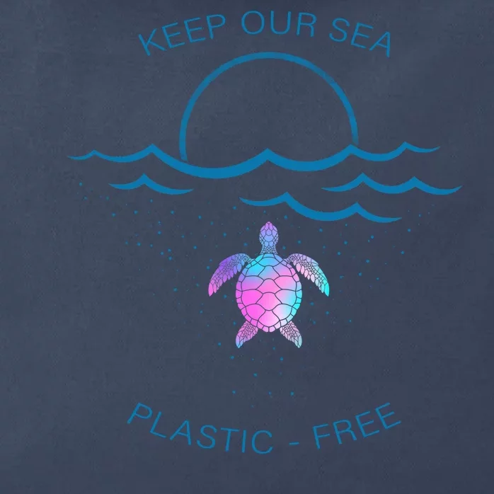 Keep Our Sea Plastic Free Zip Tote Bag