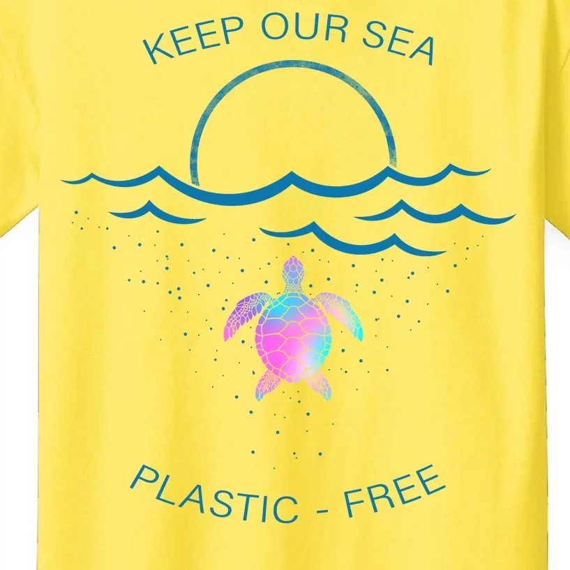 Keep Our Sea Plastic Free Kids T-Shirt