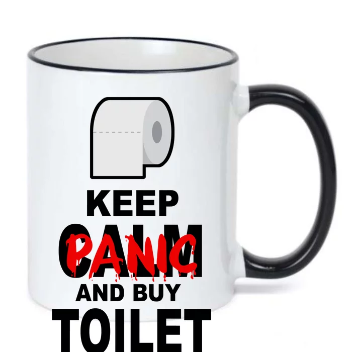 Keep Panic And Buy Toilet Paper Black Color Changing Mug