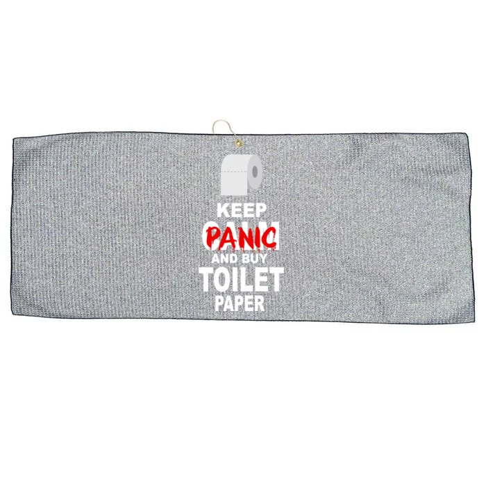 Keep Panic And Buy Toilet Paper Large Microfiber Waffle Golf Towel