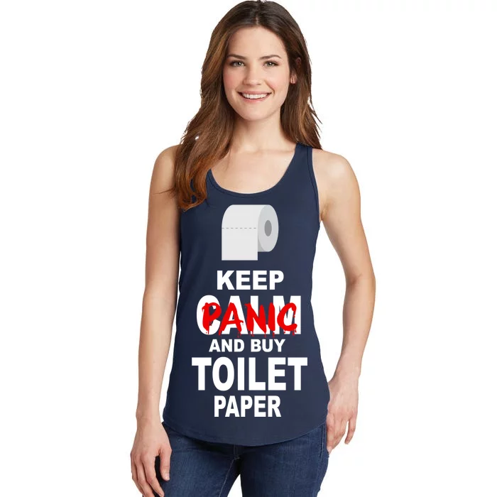 Keep Panic And Buy Toilet Paper Ladies Essential Tank