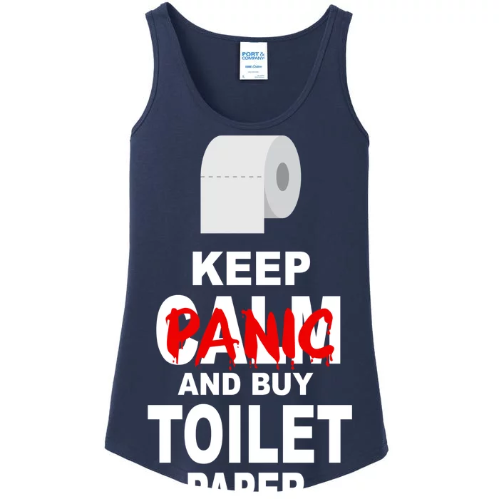 Keep Panic And Buy Toilet Paper Ladies Essential Tank