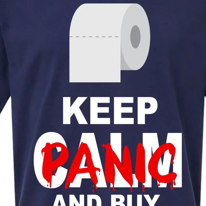 Keep Panic And Buy Toilet Paper Sueded Cloud Jersey T-Shirt