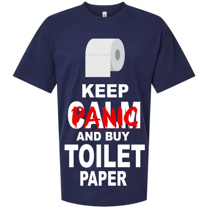 Keep Panic And Buy Toilet Paper Sueded Cloud Jersey T-Shirt