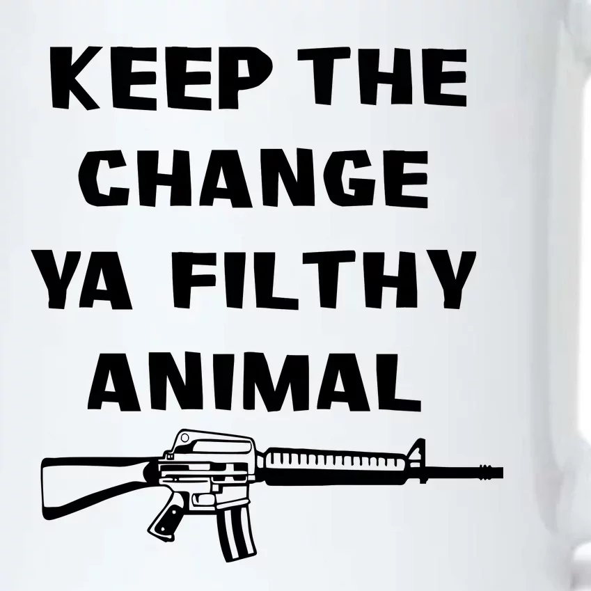 Keep The Change Ya Filthy Animal Black Color Changing Mug