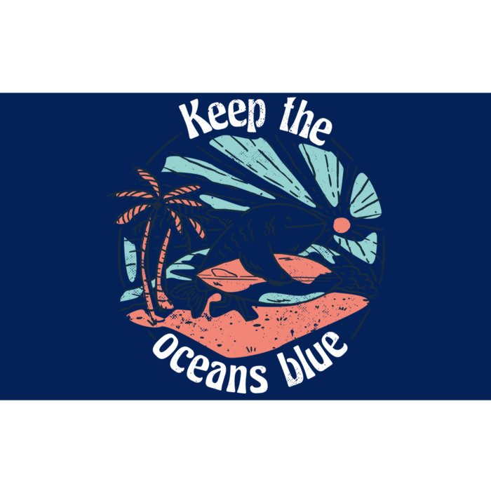 Keep The Ocean Blue Bumper Sticker