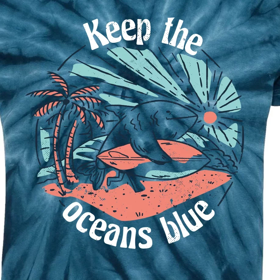 Keep The Ocean Blue Kids Tie-Dye T-Shirt