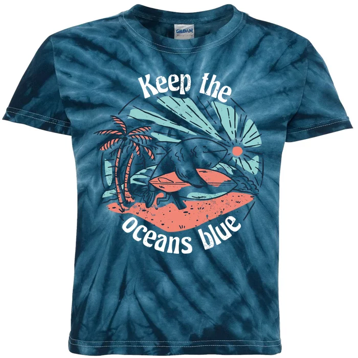 Keep The Ocean Blue Kids Tie-Dye T-Shirt