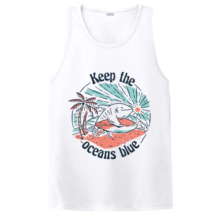 Keep The Ocean Blue Performance Tank