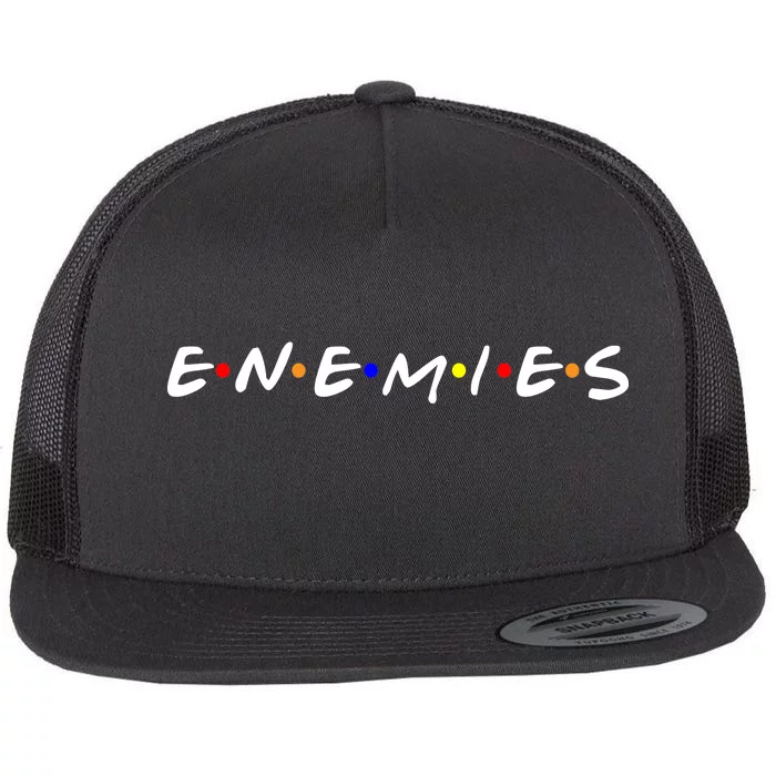 Keep Your Enemies Close Flat Bill Trucker Hat