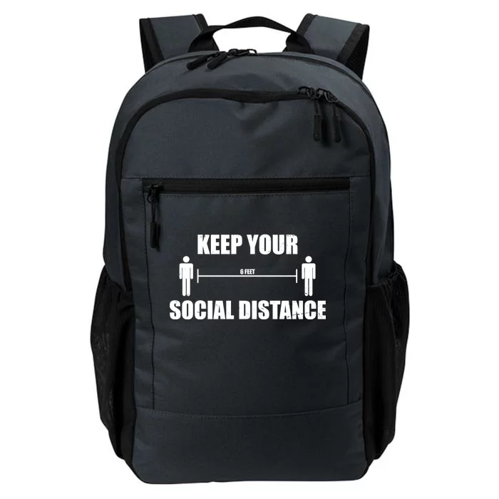 Keep Your Social Distance 6 Feet Daily Commute Backpack