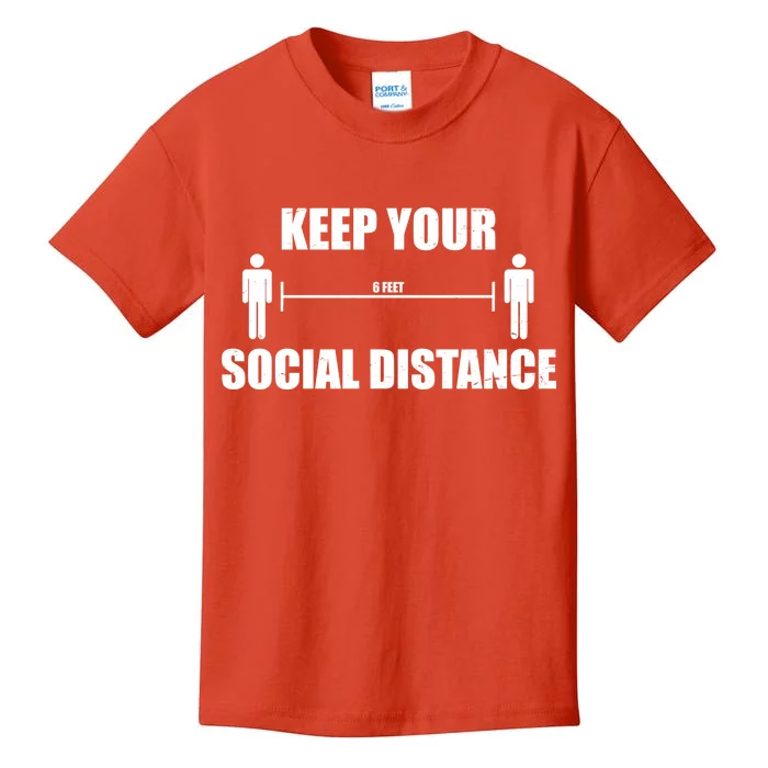 Keep Your Social Distance 6 Feet Kids T-Shirt