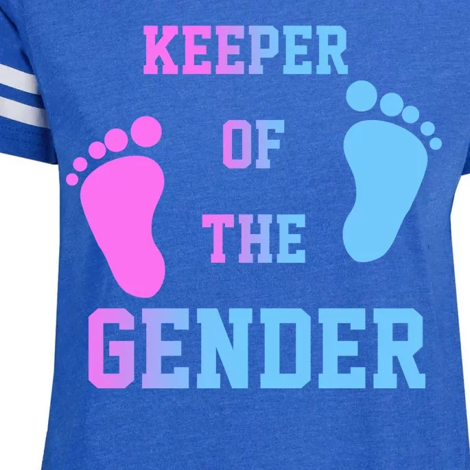 Keeper Of The Gender Enza Ladies Jersey Football T-Shirt