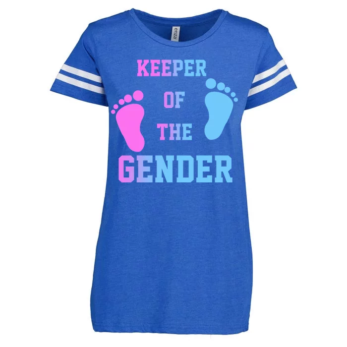 Keeper Of The Gender Enza Ladies Jersey Football T-Shirt