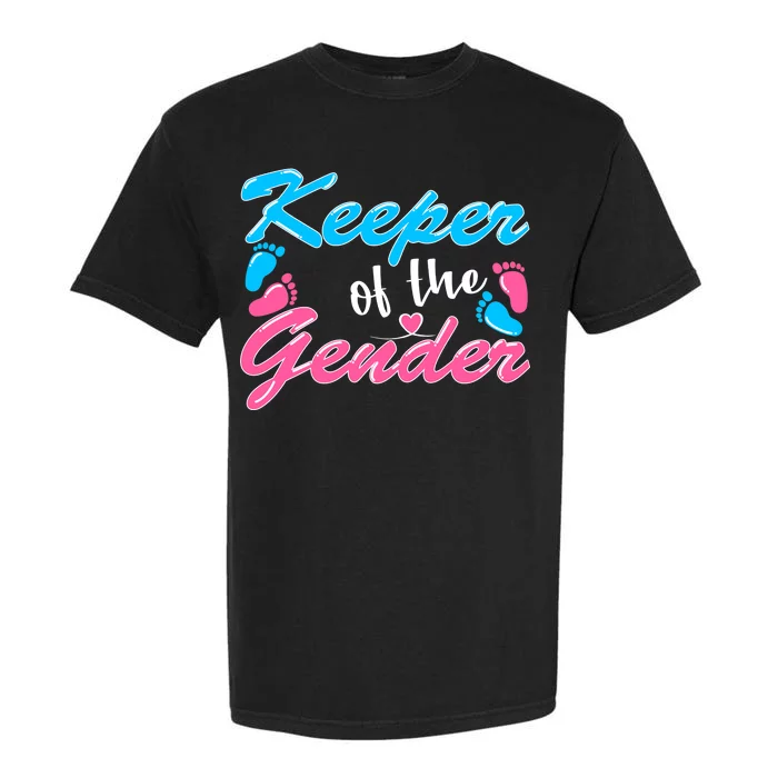 Keeper Of The Gender Baby Reveal Party Garment-Dyed Heavyweight T-Shirt