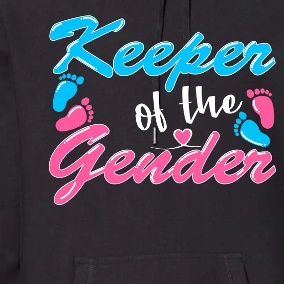 Keeper Of The Gender Baby Reveal Party Premium Hoodie