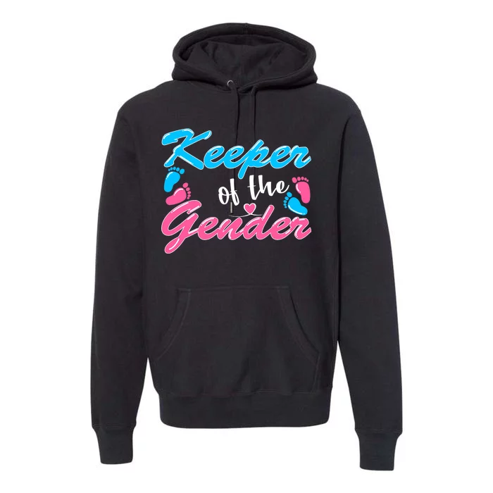 Keeper Of The Gender Baby Reveal Party Premium Hoodie