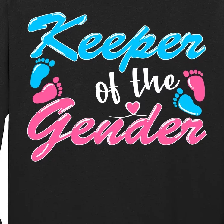 Keeper Of The Gender Baby Reveal Party Tall Long Sleeve T-Shirt