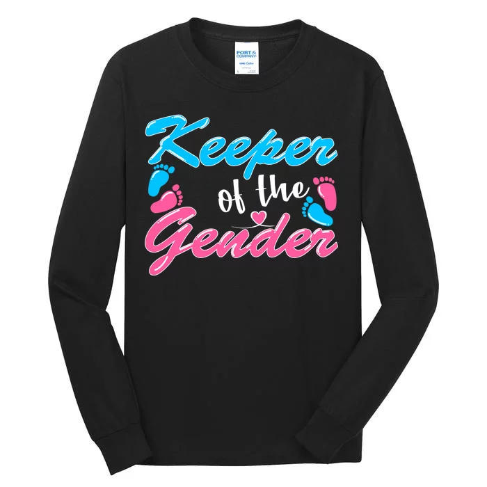 Keeper Of The Gender Baby Reveal Party Tall Long Sleeve T-Shirt