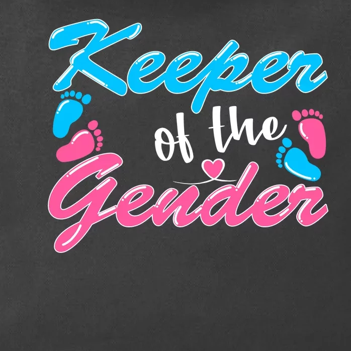 Keeper Of The Gender Baby Reveal Party Zip Tote Bag