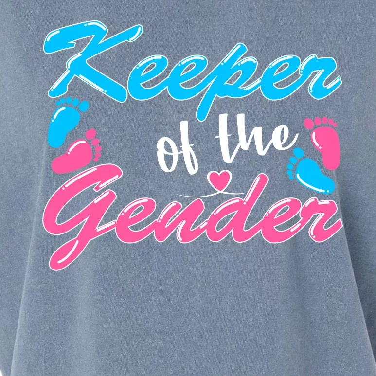 Keeper Of The Gender Baby Reveal Party Garment-Dyed Women's Muscle Tee