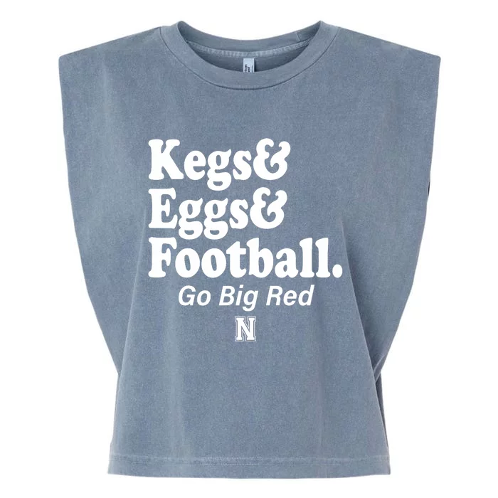 Kegs Eggs & Football Funny Red Garment-Dyed Women's Muscle Tee