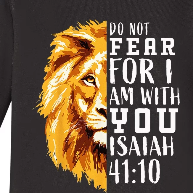 Kids Easter Gifts Christian Bible Verse Lion Of Judah Baby Long Sleeve Bodysuit