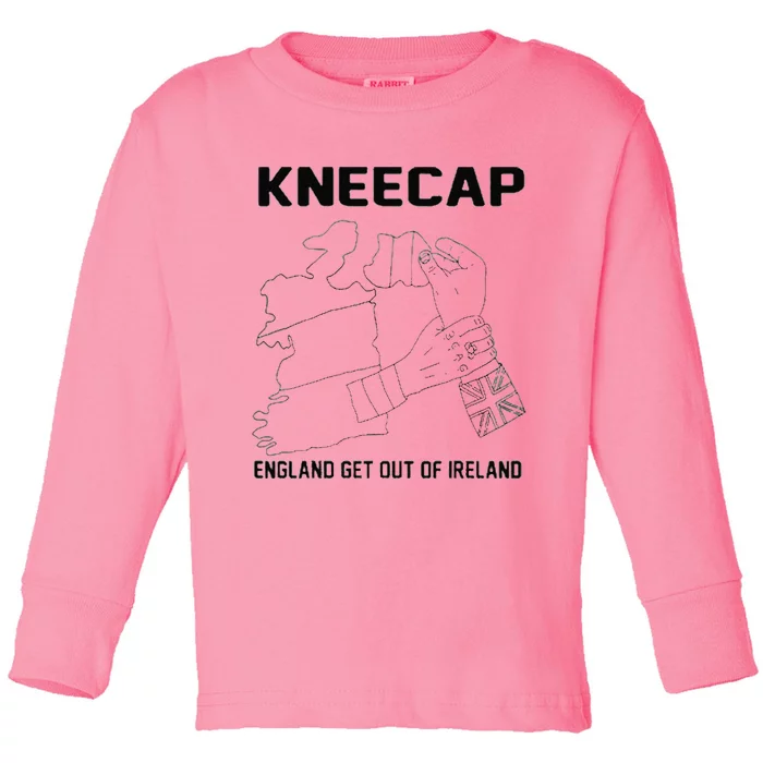 Kneecap England Get Out Of Ireland Toddler Long Sleeve Shirt