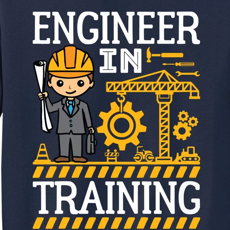 Kids Engineer In Training Future Engineer Boy Tall Sweatshirt