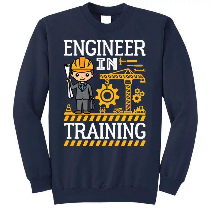 Kids Engineer In Training Future Engineer Boy Tall Sweatshirt