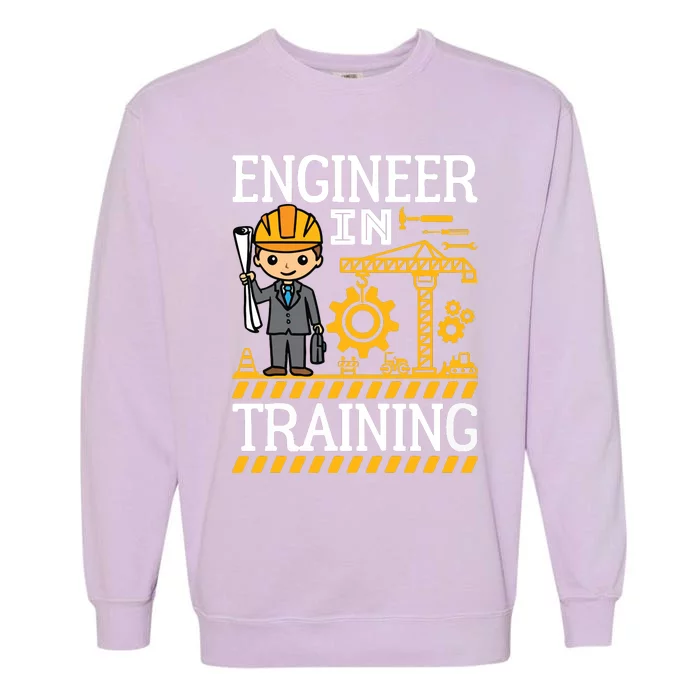 Kids Engineer In Training Future Engineer Boy Garment-Dyed Sweatshirt