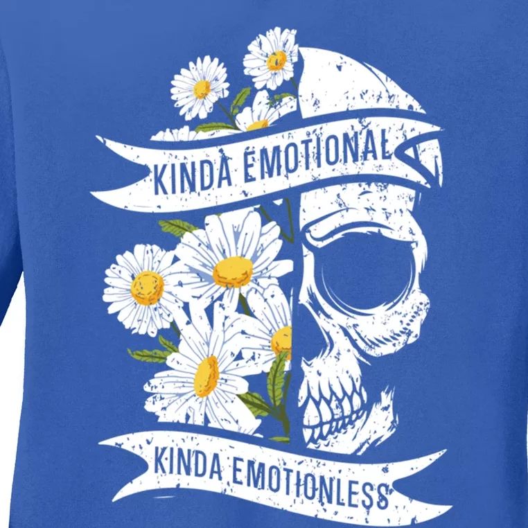 Kinda Emotional Kinda Emotionless Tal Health Meaningful Gift Ladies Long Sleeve Shirt