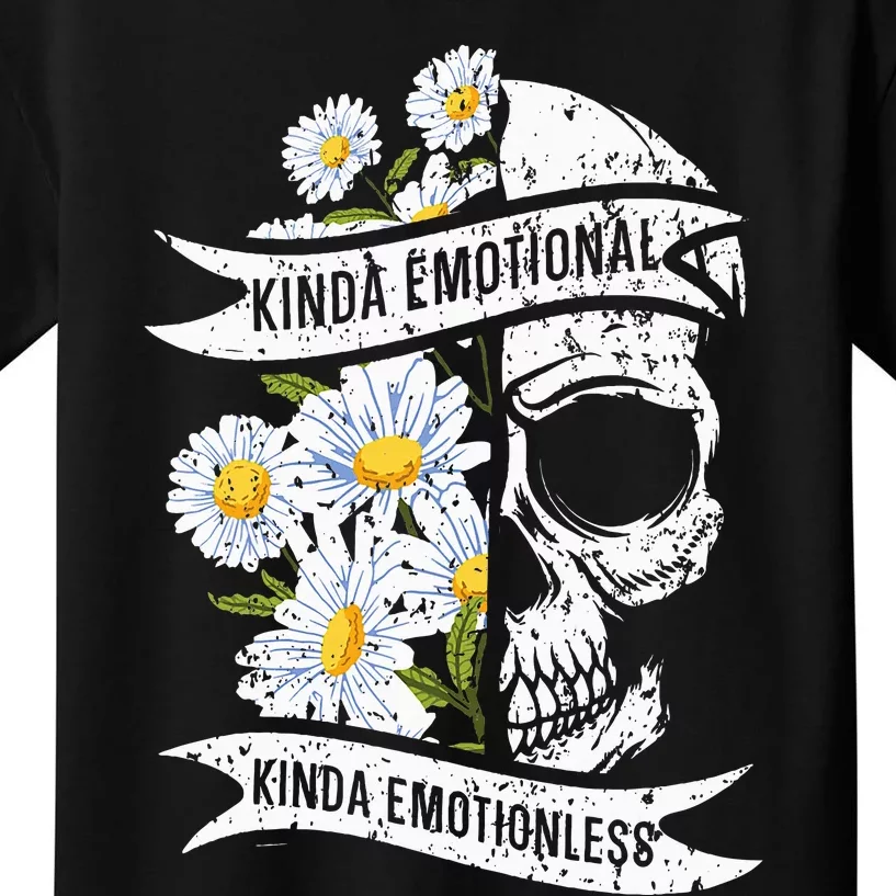 Kinda Emotional Kinda Emotionless Mental Health Kids T-Shirt