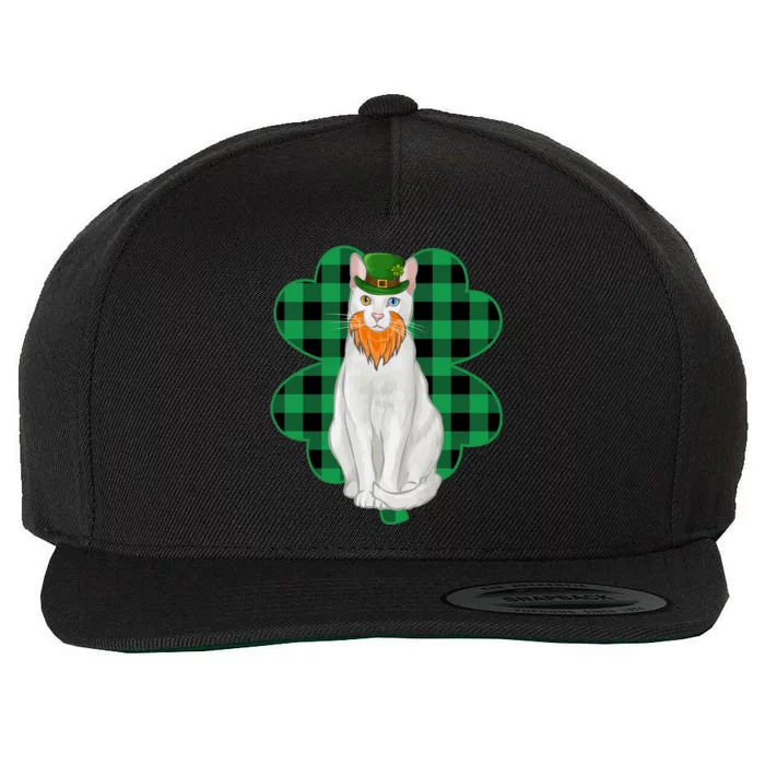 Khao Ee Leprechaun St Patricks Day Lucky Clover Cool Gift Wool Snapback Cap