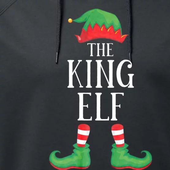 King Elf Matching Group Xmas Funny Family Christmas Performance Fleece Hoodie