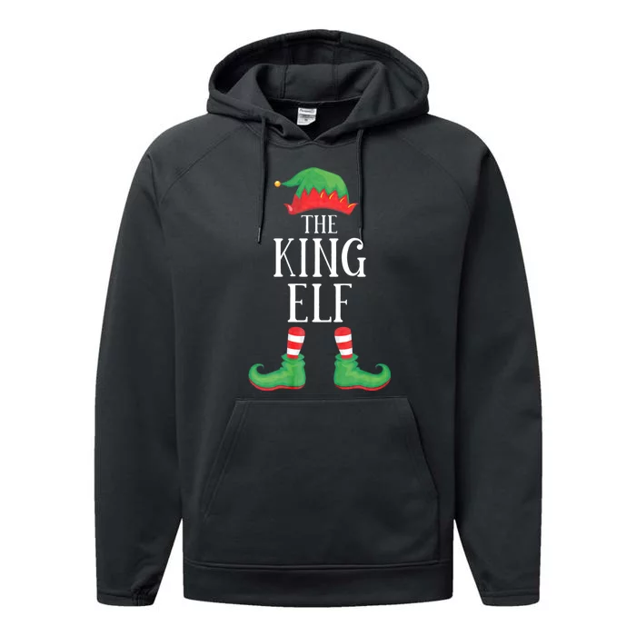 King Elf Matching Group Xmas Funny Family Christmas Performance Fleece Hoodie