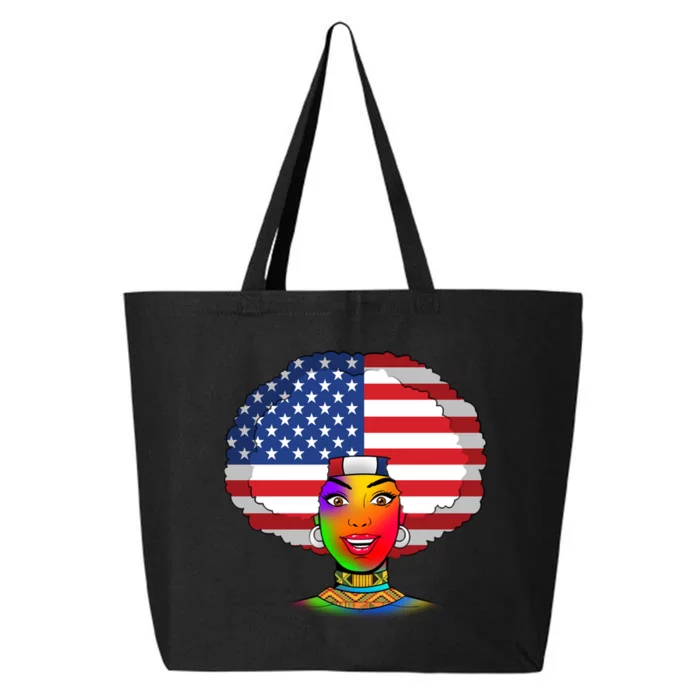 Kente African American Woman 25L Jumbo Tote