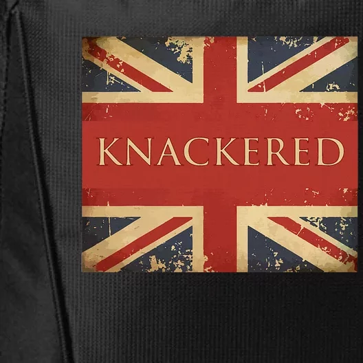 Knackered England Union Jack Flag Uk British Slang City Backpack