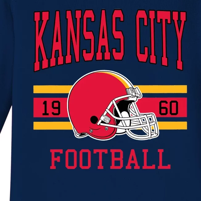 Kansas Football 1960 Baby Long Sleeve Bodysuit