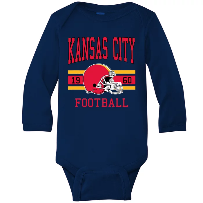 Kansas Football 1960 Baby Long Sleeve Bodysuit